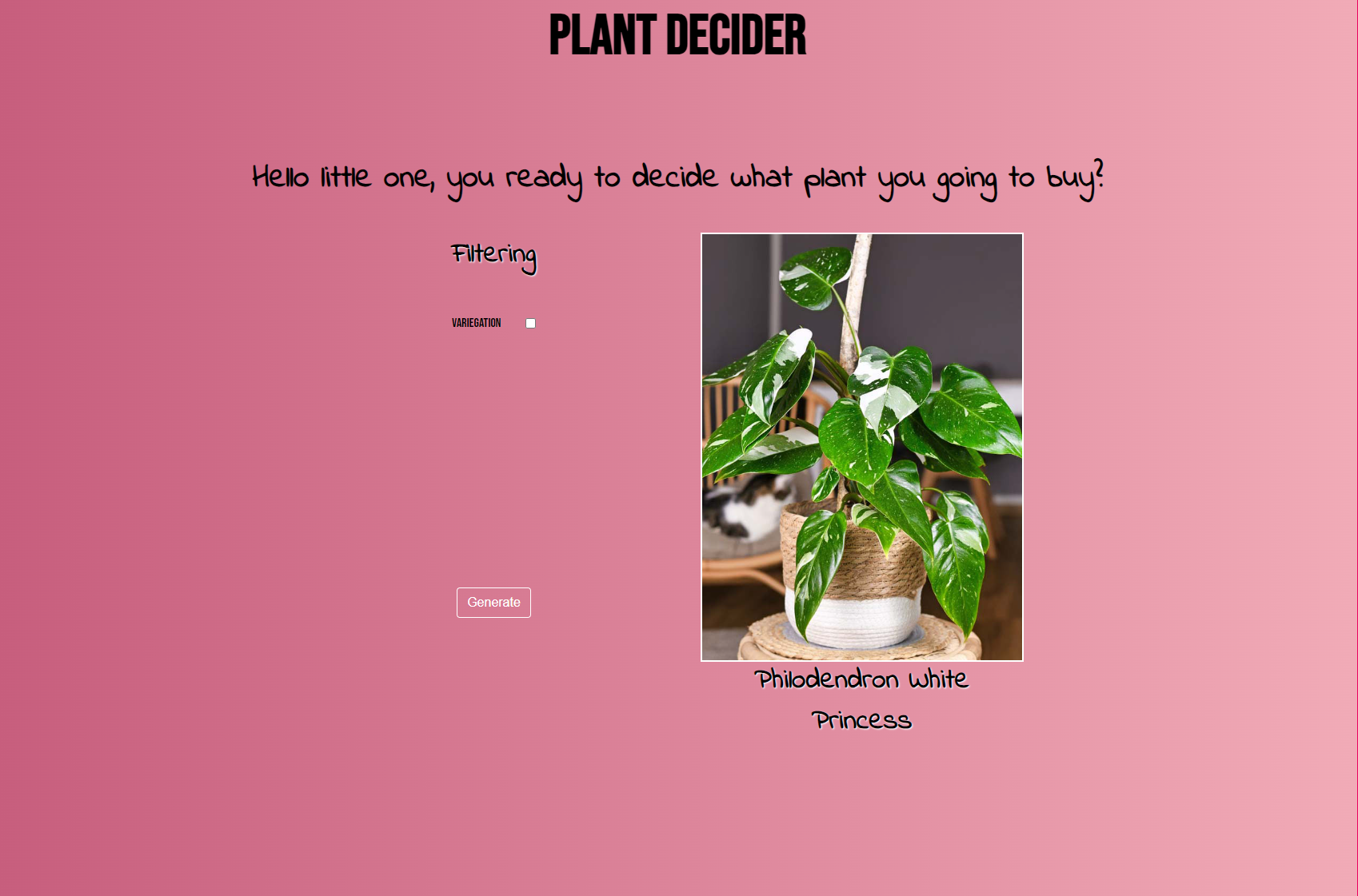 Plant Decider